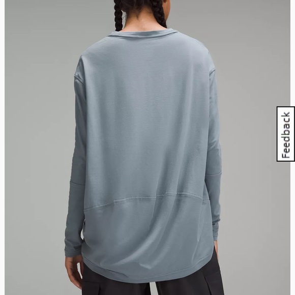 Back In Action V-Neck Long-Sleeve Shirt Belgian Blue - Picture 8 of 10